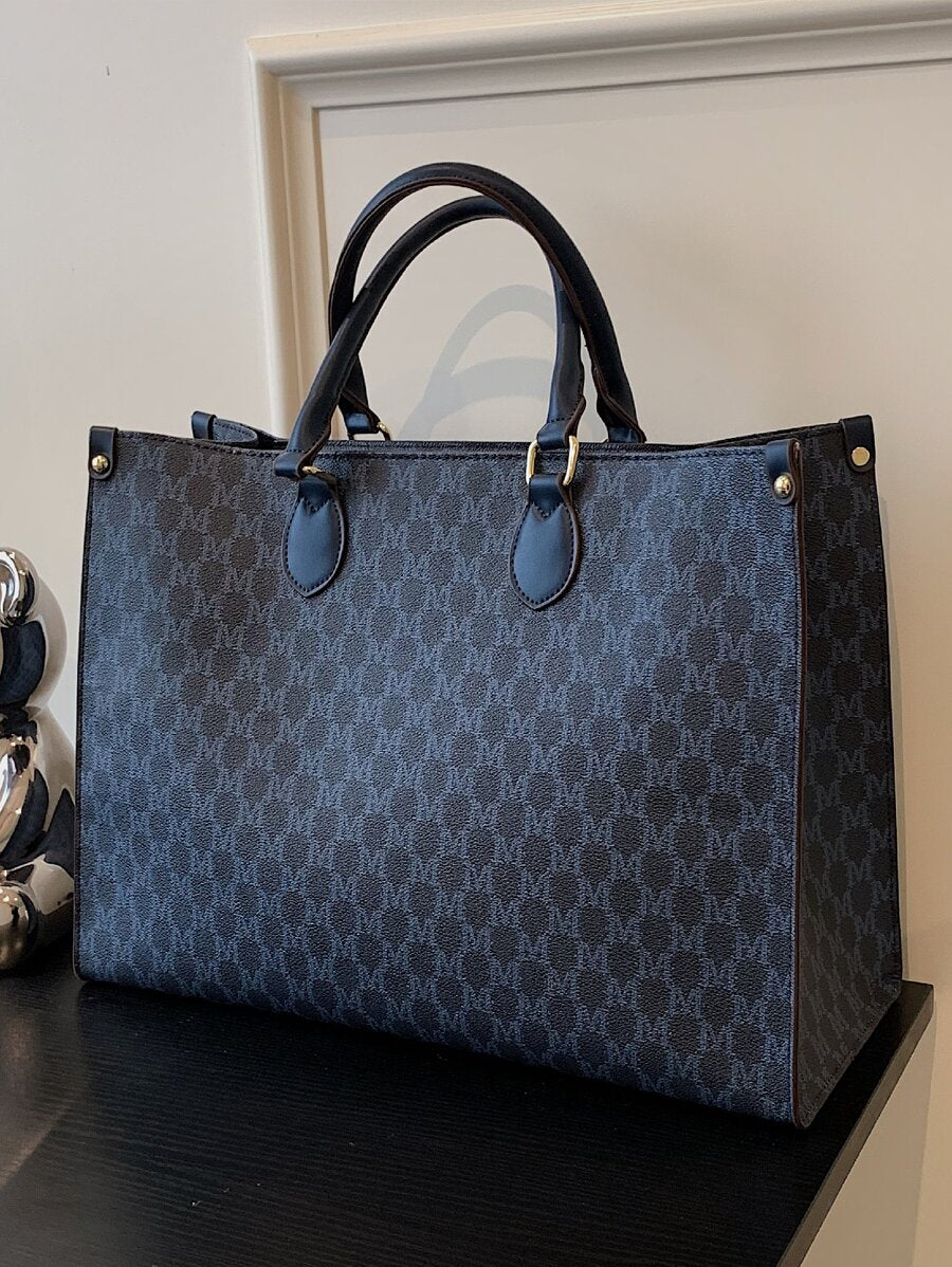 Fashion Snake Print Four Seasons Versatile Travel Shopping Bag Oversized Tote Bag