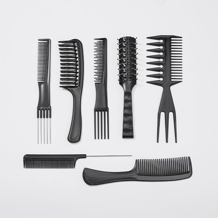 US Only | 7pcs / 1 Set Antistatic Heat Resistant Hair Comb Set for All Hair Types & Styles