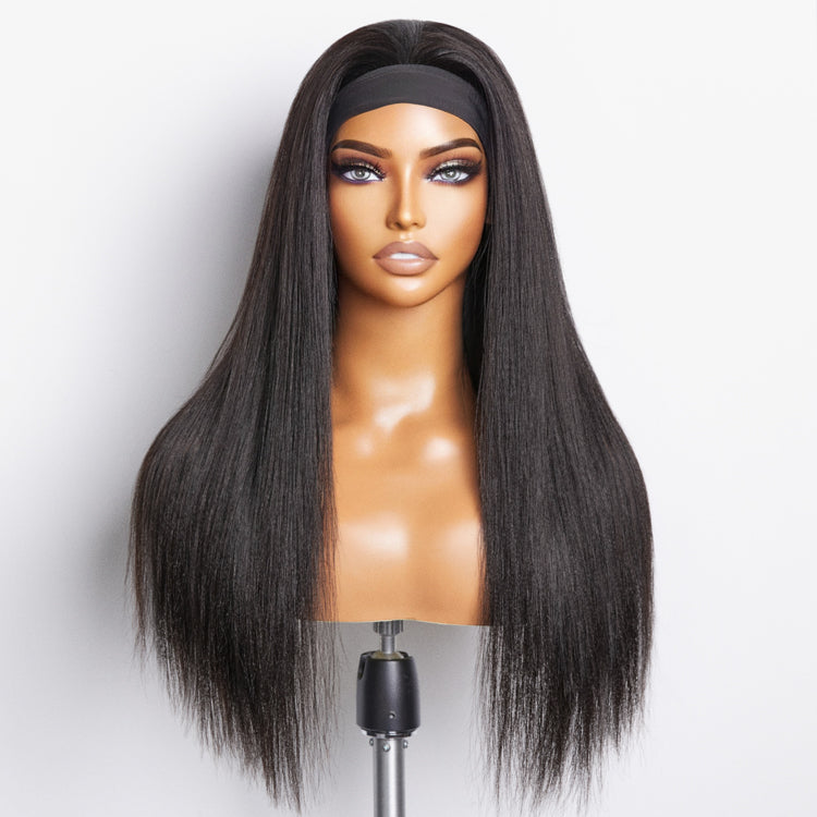 Ready to Go Classic Yaki Straight Glueless Headband Wig Beginner Friendly - US Only