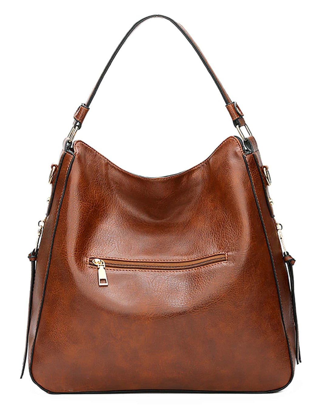 Women's Handbag, Casual Shoulder Bag, Retro Tote Bag, Shoulder Bag, Women's Fashion Large Handbag, Zipper Crossbody Bag, ZAINJO Women's Shoulder Handbag, Women's Handbag, PU Leather Women's Shoulder B