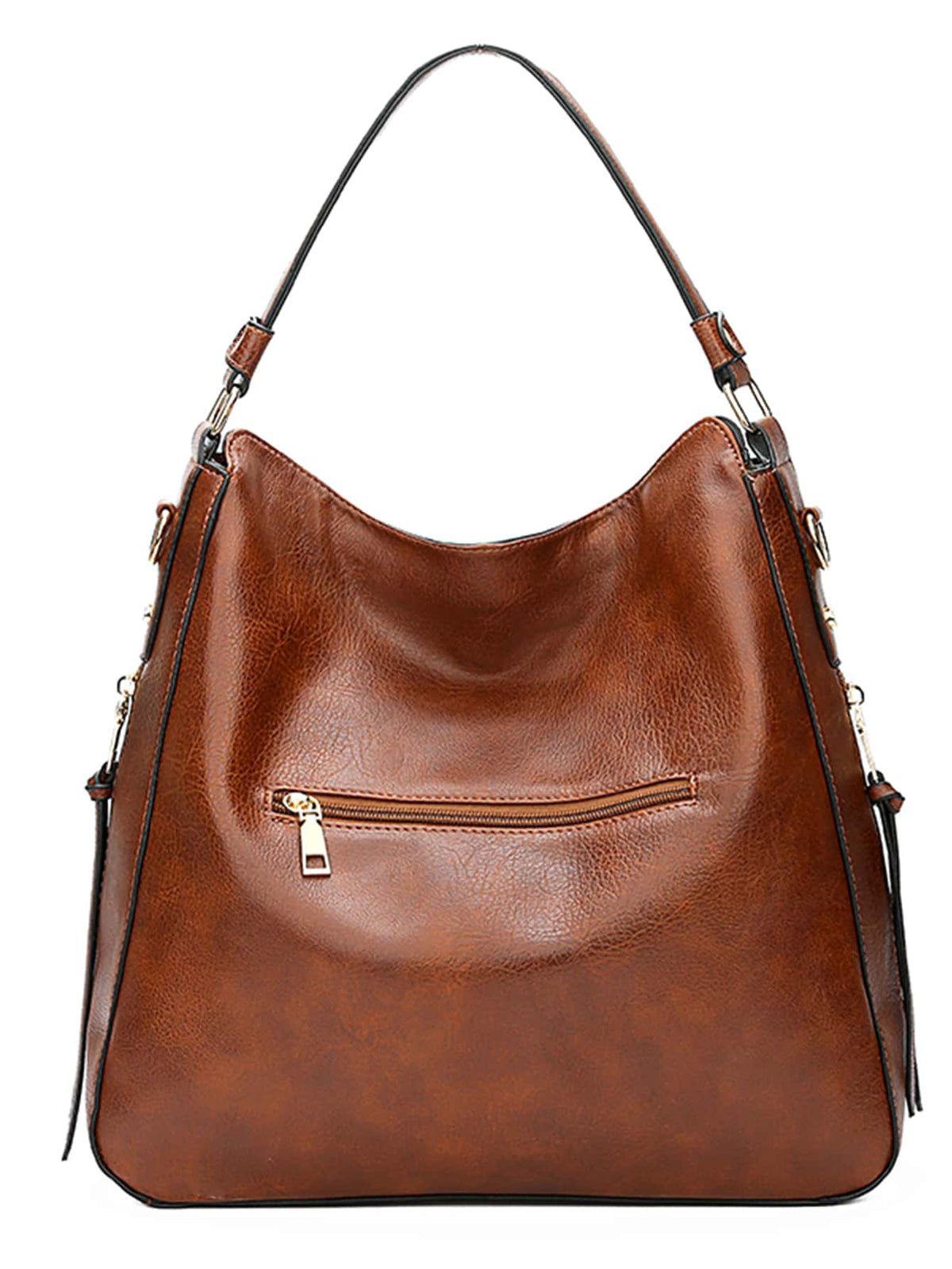 Women's Handbag, Casual Shoulder Bag, Retro Tote Bag, Shoulder Bag, Women's Fashion Large Handbag, Zipper Crossbody Bag, ZAINJO Women's Shoulder Handbag, Women's Handbag, PU Leather Women's Shoulder B