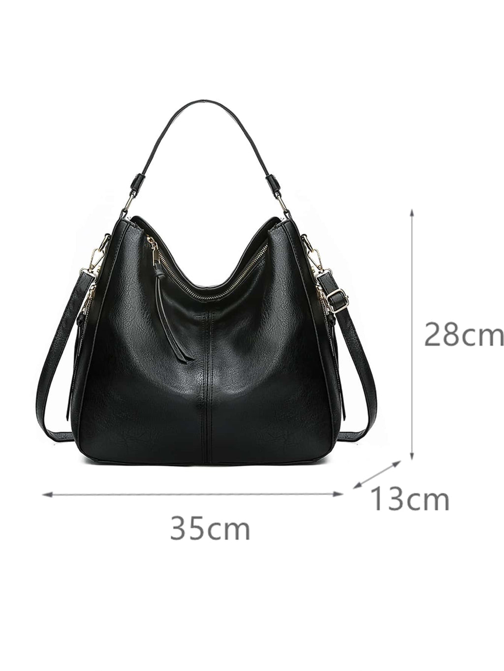 ZAINJO Women PU Leather Handbag, Casual Shoulder Bag, Retro Tote Bag, Women's Shoulder Tote Bag, PU Leather Women's Shoulder Bag, Women's Crossbody Bag, Women's Casual Bag, Minimalist Style Women's Ba