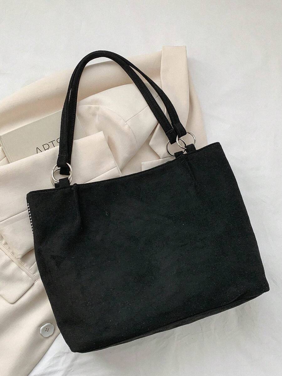 Large Capacity Women Bag, 2024 New Fashion Rhinestone High-End Commuter Shoulder Bag, Popular Versatile Tote Bag