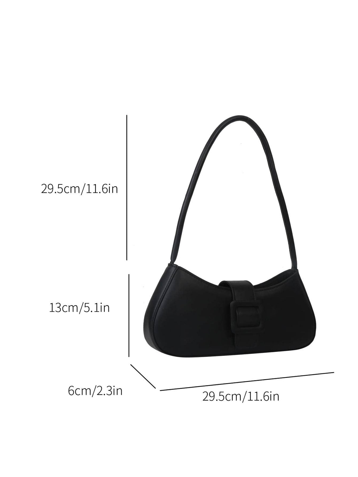 Fashionable Belt Buckle Tote Bag, Summer New Shoulder Bag, Minimalist Armpit Bag Minimalist Bag For Women, Solid Color Shoulder Bag, Fashion Buckle Decor Underarm Purse