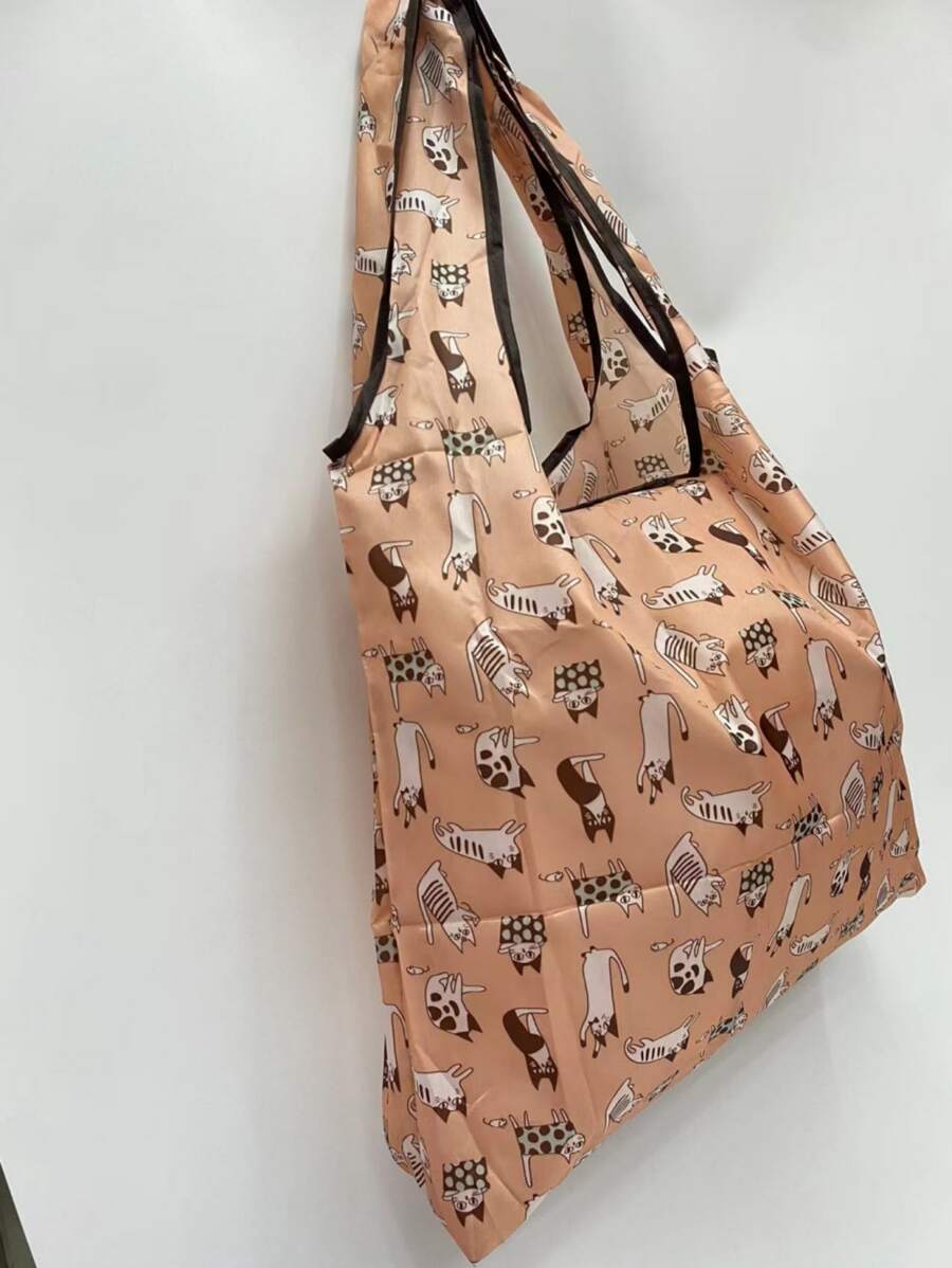 New Foldable Shopping Bag, Suitable For Daily Shopping And Groceries, Beach