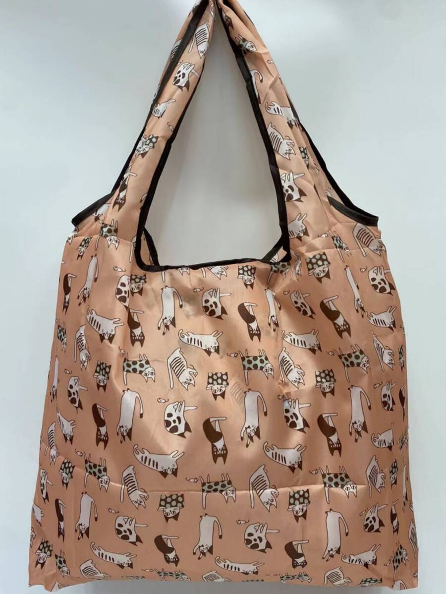 New Foldable Shopping Bag, Suitable For Daily Shopping And Groceries, Beach