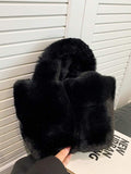 Fluffy Tote Bag Large Capacity Shoulder Bag For Women