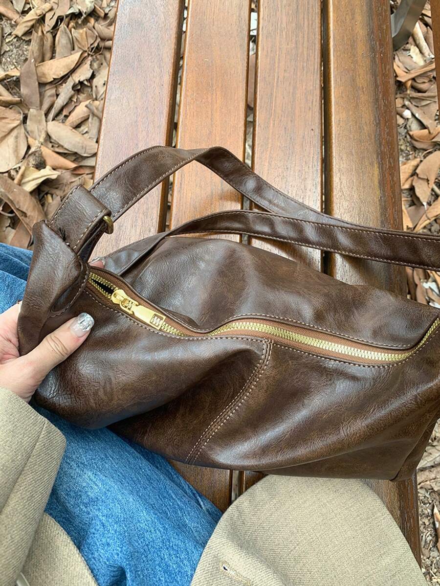 Maillard Retro Crossbody Bag For Women, Commuter & Casual Tote Purse, 2025 New Korean Fashion Versatile Large Capacity Shoulder Bag