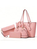 UKEIN 4PCS Women Purse And Handbag Set Wallet Tote Bag Satchel Oversized Shoulder Top Handle Bag Hobo Bags
