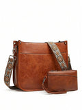 PU Leathe Crossbody Bag, Vintage Shoulder Tote Bags