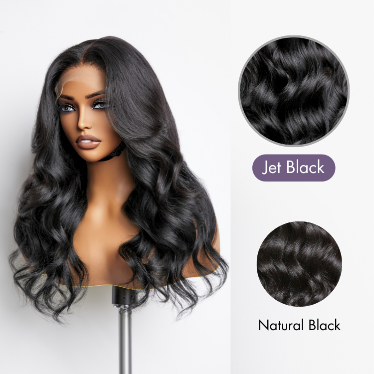 Special Deal | Jet Black Loose Body Wave Glueless 5x5 Closure Lace Wig Pre-cut Lace