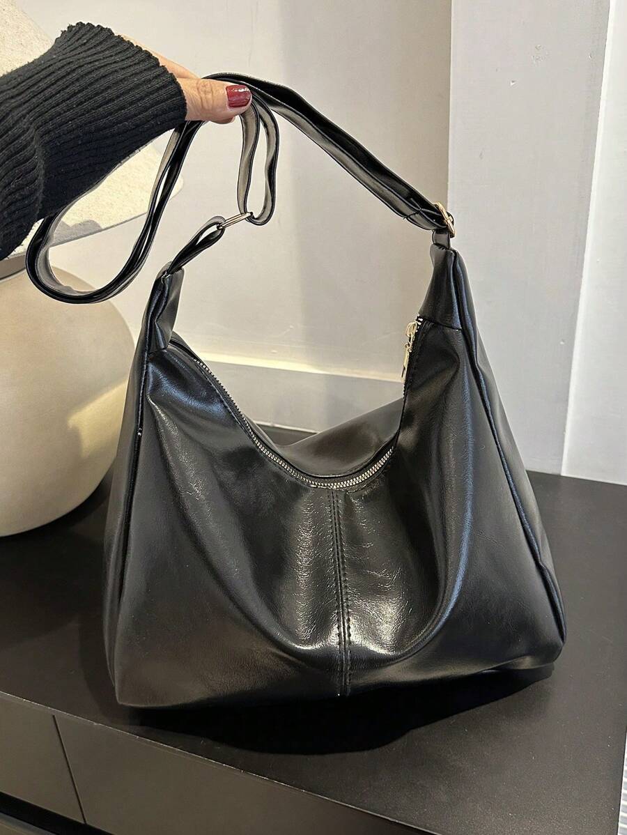 Women's Shoulder Bag- Vintage Style, Fall And Winter New Arrival, Tote Bag, Fashionable And Casual, Crossbody Bag, Soft Leather Tote Bag, Large Capacity, Versatile And High-End, Niche Commuter Bag