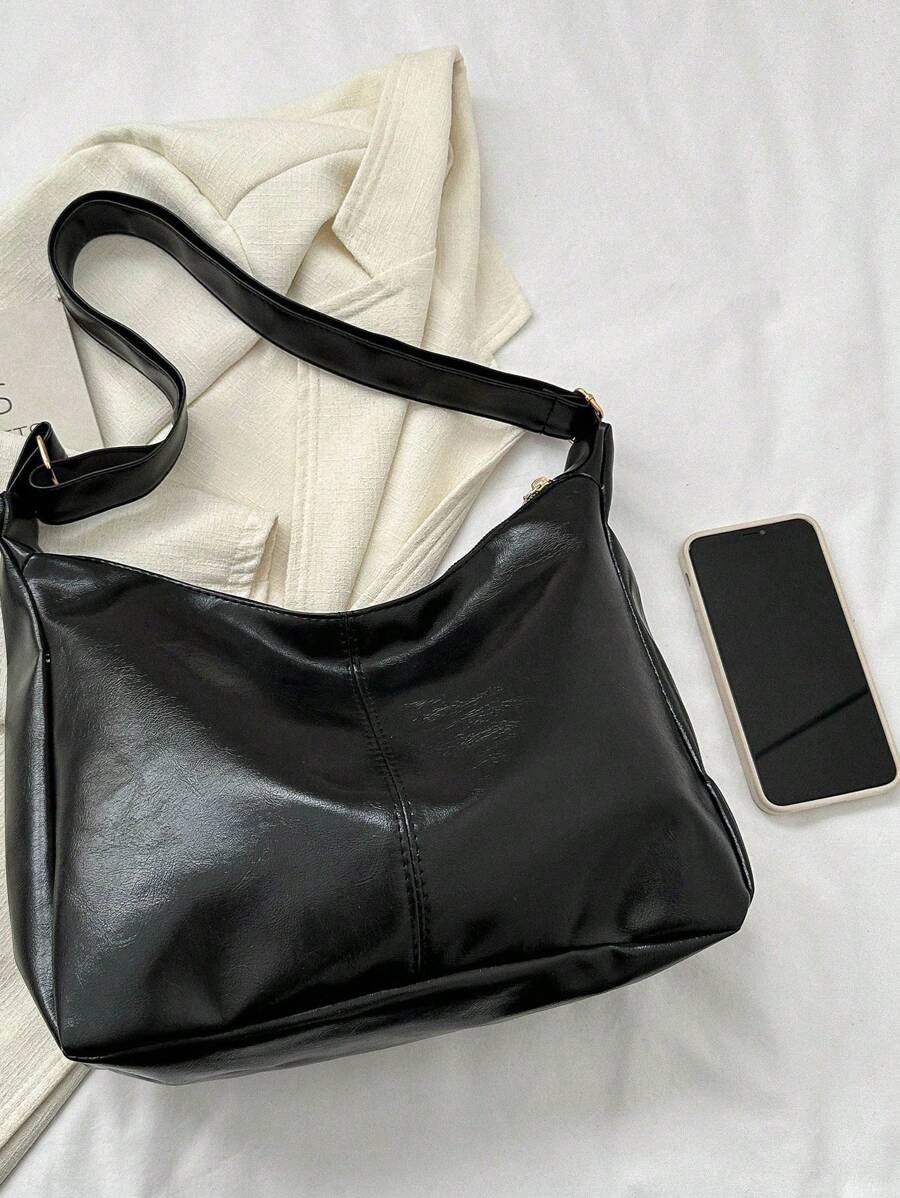 Women's Shoulder Bag- Vintage Style, Fall And Winter New Arrival, Tote Bag, Fashionable And Casual, Crossbody Bag, Soft Leather Tote Bag, Large Capacity, Versatile And High-End, Niche Commuter Bag
