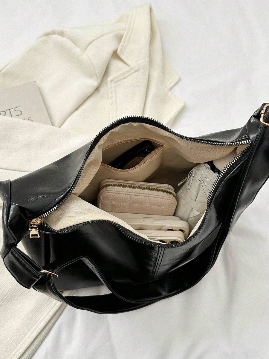 Women's Shoulder Bag- Vintage Style, Fall And Winter New Arrival, Tote Bag, Fashionable And Casual, Crossbody Bag, Soft Leather Tote Bag, Large Capacity, Versatile And High-End, Niche Commuter Bag