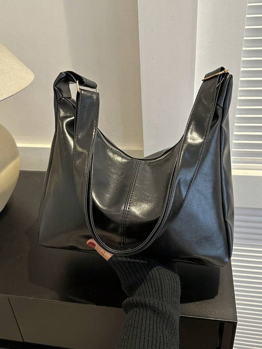 Women's Shoulder Bag- Vintage Style, Fall And Winter New Arrival, Tote Bag, Fashionable And Casual, Crossbody Bag, Soft Leather Tote Bag, Large Capacity, Versatile And High-End, Niche Commuter Bag