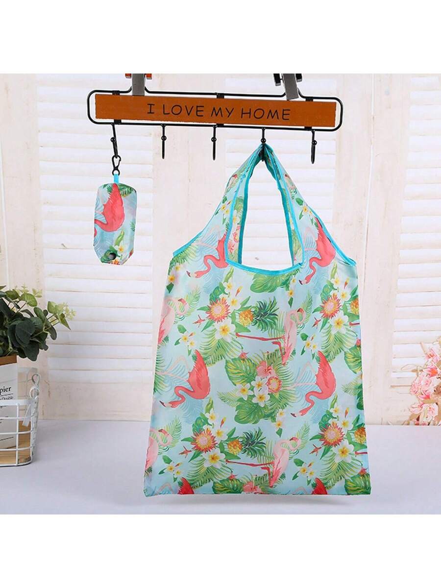 1pc Large Waterproof Reusable Grocery Bags Beach Bag- Foldable Supermarket Shopping Bag For Storage And Machine Washable Tote BagsSchool Bag,Back To School Backpack,Portable,Lightweight, Suitable For