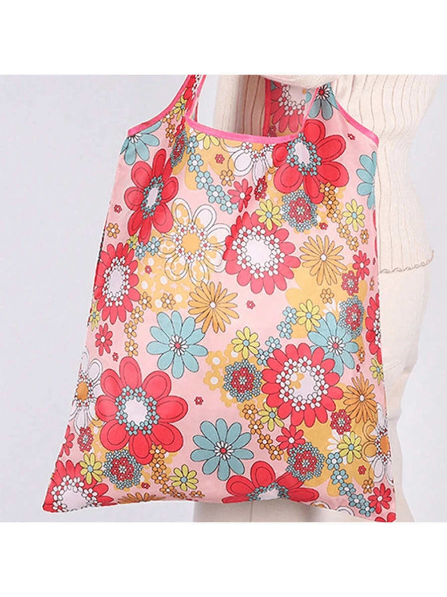 1pc Large Waterproof Reusable Grocery Bags Beach Bag- Foldable Supermarket Shopping Bag For Storage And Machine Washable Tote BagsSchool Bag,Back To School Backpack,Portable,Lightweight, Suitable For