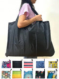 Large Capacity Black Color Foldable Shopping Bag, Portable And Convenient For Supermarkets