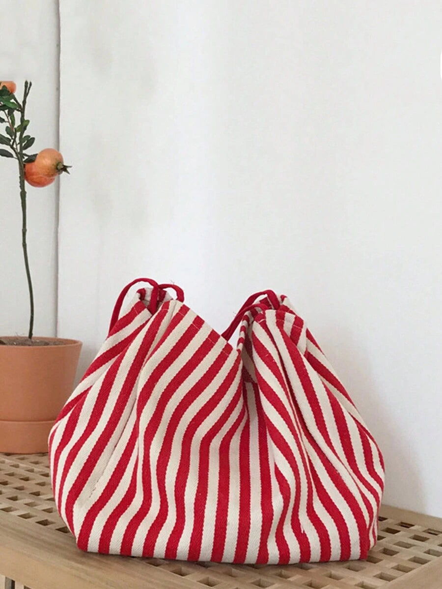 Yogodlns Fashionable Retro Minimalist Tote Bag, With Artistic Vibe, Large Capacity, Suitable For Work, Study Or Outdoor Activities. Can Be Used As Bookbag, Beach Bag, School Supplies Bag, Student Hand