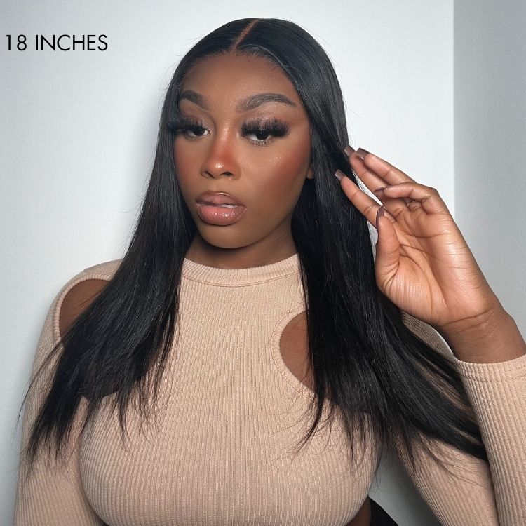 Luvme Hair 180% Density | Silky Straight Glueless 5x5 Closure HD Lace Long Wig | Large & Small Cap Size - US Only
