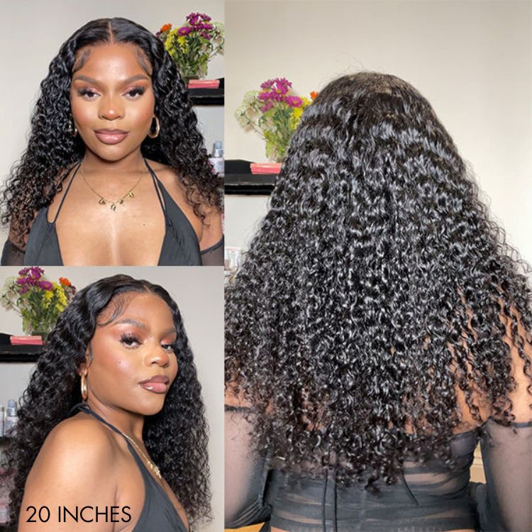 20''+$10=22''| Luvme Hair 180% Density Deep Wave Glueless 13x4 Frontal Lace Wig - US Only