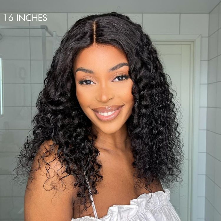 Luvme Hair 180% Density Deep Wave Glueless 13x4 Frontal Lace Wig - US Only
