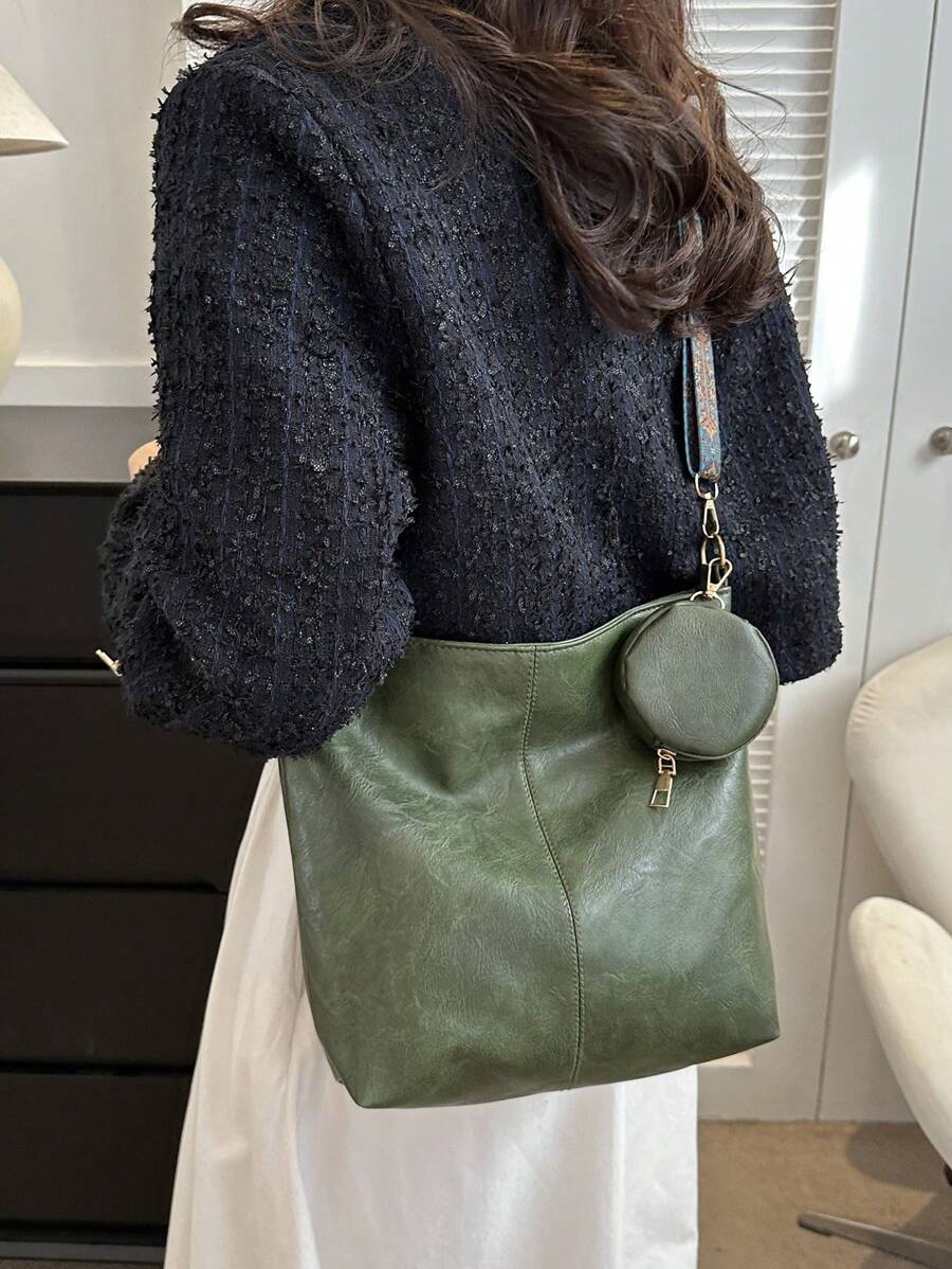 2026 Summer New Fashion Handbag, Shoulder Bag, Tote Bag, High-Quality Large Capacity Commuter Bucket Bag For Women