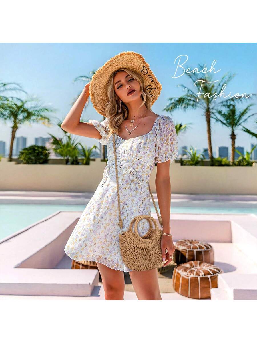 Oaoleer 1PC Straw Clutch Purses For Women Woven Straw Beach Sea Handbag Tote Bags For Summer
