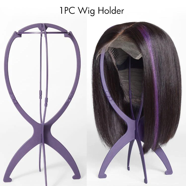Ombre Brown Loose Wave Minimalist HD Lace Glueless C Part Short Wig 100% Human Hair  - US ONLY