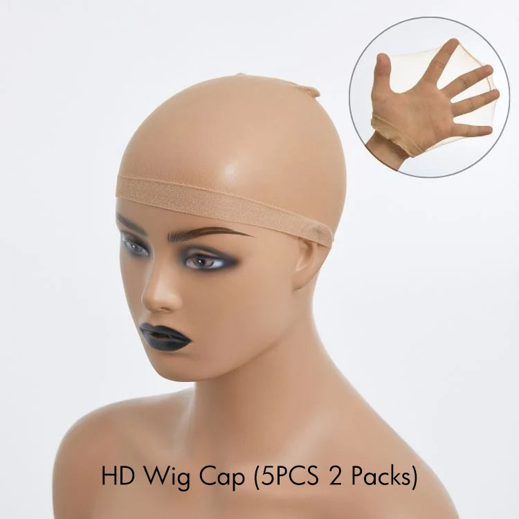 Ombre Brown Loose Wave Minimalist HD Lace Glueless C Part Short Wig 100% Human Hair  - US ONLY