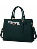 Laptop Bag For Women 15.6 Inch Leather Tote Bag Professional Business Office Work Bag Waterproof Briefcase Computer Tote Bag Large Capacity Lightweight Handbag Shoulder Bag