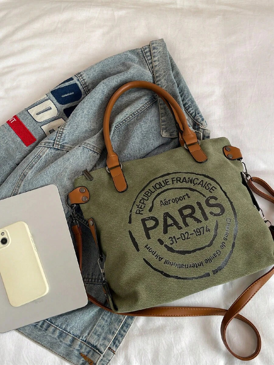 Large Capacity Versatile Tote Bag, Fashion Crossbody Bag, Shoulder Bag For School, Work, Outdoor, Commuting