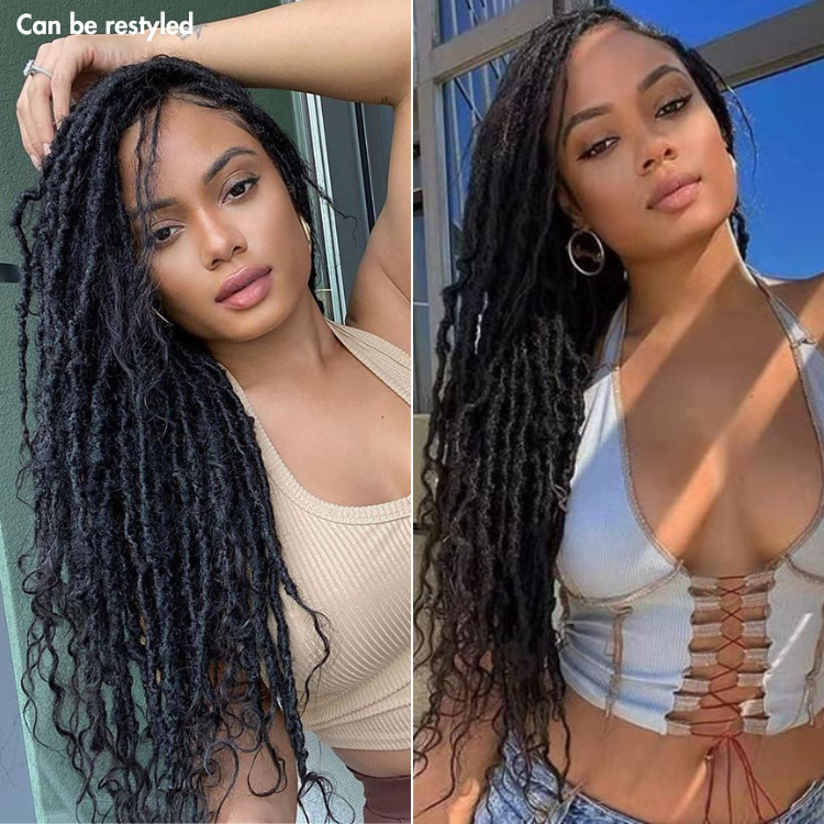 LUVME TWIST | Dreadlock Style 5x5 Closure Lace Glueless Wig Mid Part Long Wig - US ONLY