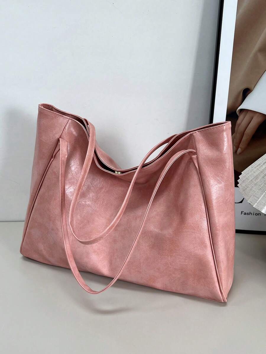 2026 New Korean Bag Women New Hand-Held Large Bag Retro Design Versatile Shoulder Casual Tote Bag