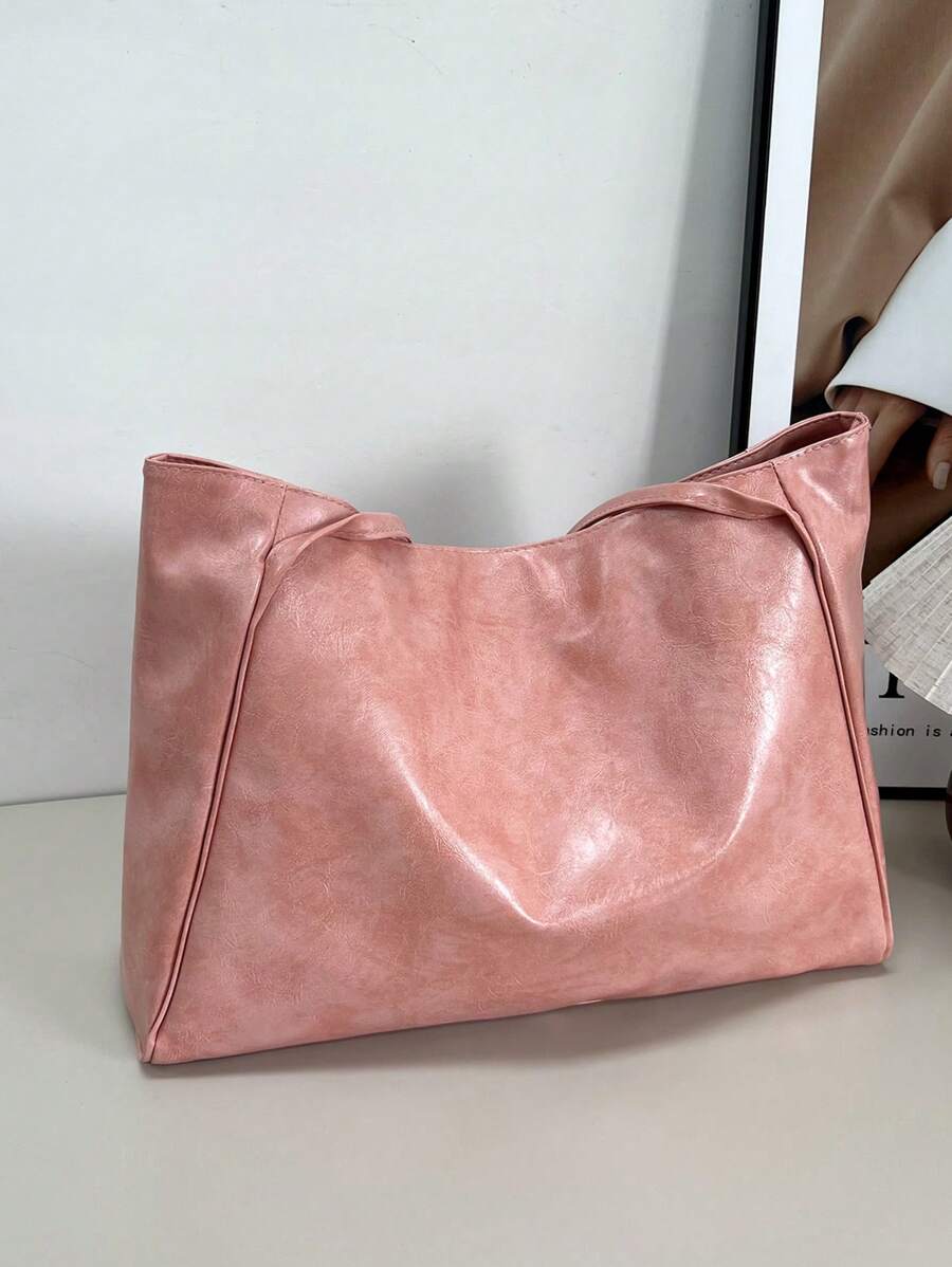 2026 New Korean Bag Women New Hand-Held Large Bag Retro Design Versatile Shoulder Casual Tote Bag