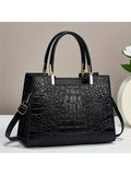 Crocodile Pattern Purses And Handbags For Women Fashion Shoulder Crossbody Tote Bags Stylish Ladies Purses