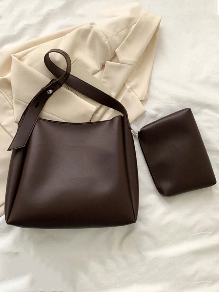 New Vintage Bucket Bag, Casual Shoulder Crossbody Tote Bag, Large Capacity, Retro Inspired Vintage Bag For Women, New Fashionable Big Bags For Women