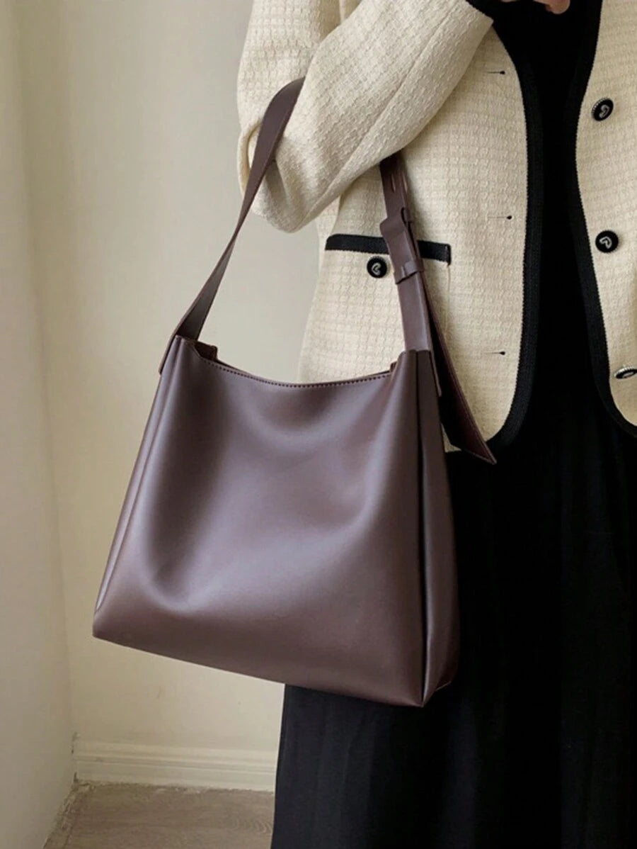 New Vintage Bucket Bag, Casual Shoulder Crossbody Tote Bag, Large Capacity, Retro Inspired Vintage Bag For Women, New Fashionable Big Bags For Women
