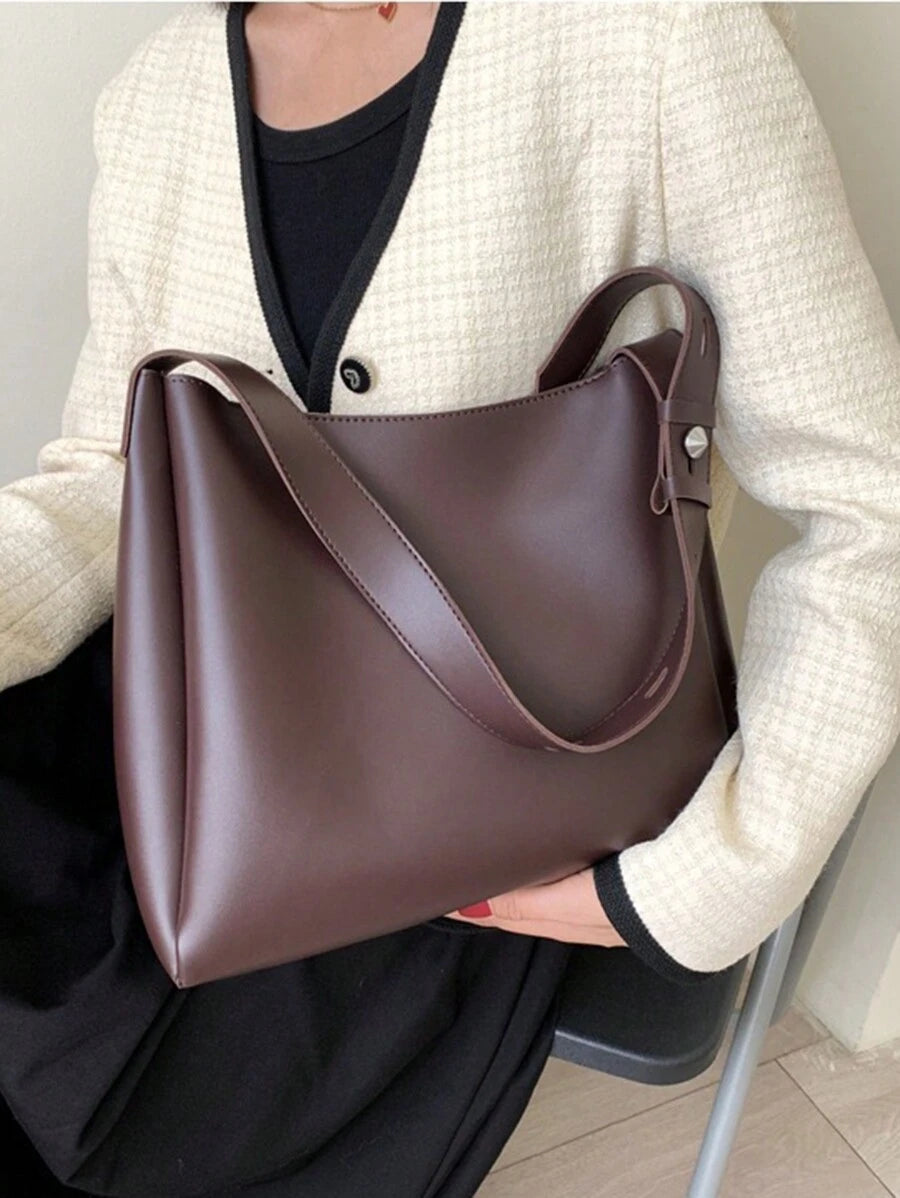 New Vintage Bucket Bag, Casual Shoulder Crossbody Tote Bag, Large Capacity, Retro Inspired Vintage Bag For Women, New Fashionable Big Bags For Women
