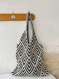 Yogodlns Lightweight, Casual Women's Minimalist Large Capacity Woven Shopping Bag Crochet Bag, Mothers Day Gift For Mom, Large Capacity Tote Bag