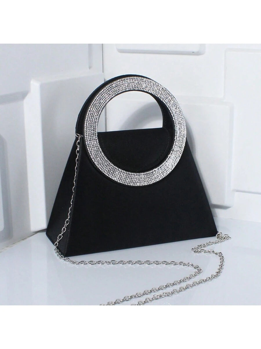 Stylish Diamond-Encrusted Tote Ring Tote Party Bag High Quality Shoulder Bag Crossbody Bag