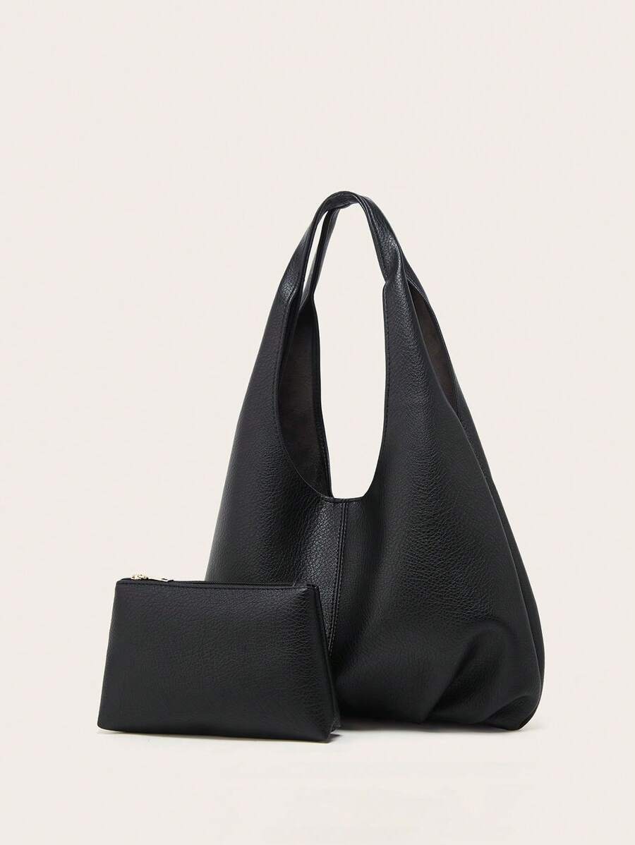 Lightweight, Business Casual Minimalist Shoulder Tote Bag With Coin Purse For Teen Girls Women College Students, Rookies & White-Collar Workers Perfect For Office, College, Work, Business, Commute, Ou