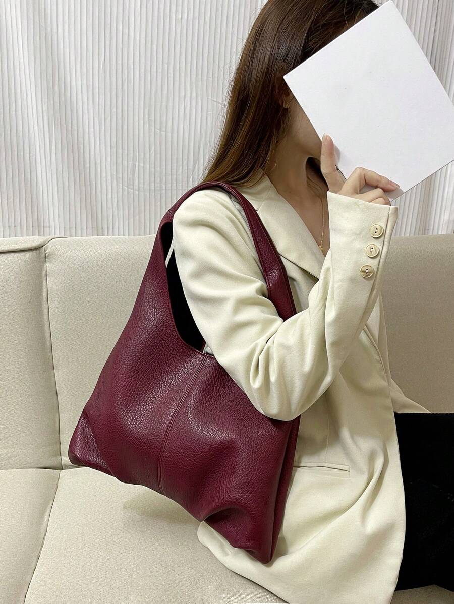 Lightweight, Business Casual Minimalist Shoulder Tote Bag With Coin Purse For Teen Girls Women College Students, Rookies & White-Collar Workers Perfect For Office, College, Work, Business, Commute, Ou