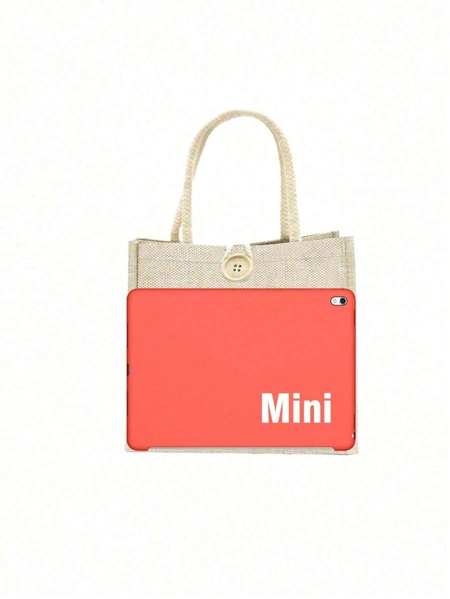 1/3/5/7/9pcs Linen Tote Bags, Shopping Bags, Bridesmaid Wedding Gift Bags
