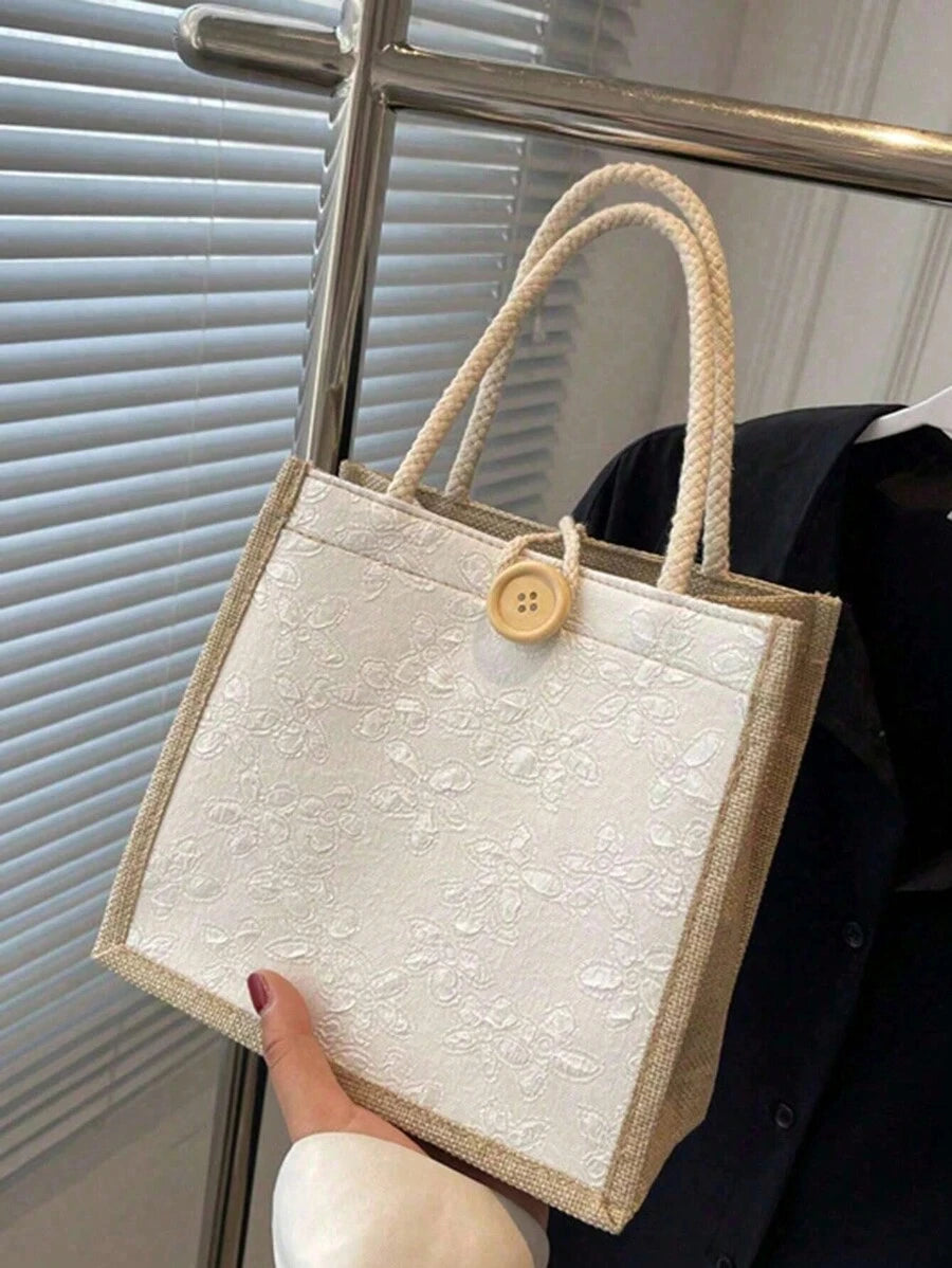 1/3/5/7/9pcs Linen Tote Bags, Shopping Bags, Bridesmaid Wedding Gift Bags