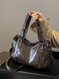 Retro Minimalist Large Capacity Fashion Student & Commuter Tote Bag, Bohemia Style Bag For Women, New Arrival Tote Bags For Woman
