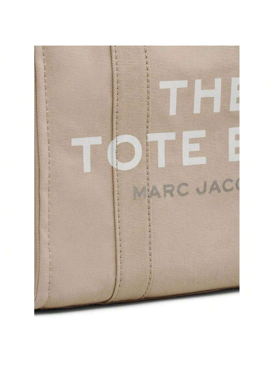 Marc Jacobs- Women The Medium Tote Bag Handbag Shoulder Bag Crossbody Tote Bag Square Bag Shopping Bag Embroidered Canvas Bag Mini Cute Adjustable Shoulder Strap Cotton Jacquard Fabric Bag Gift For W