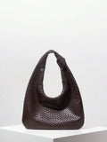 Vintage Woven Faux Leather Shoulder Bag, Casual Tote Bag For Ladies, Work Bag For Women, New Year's Outfit, Elegant Women Bag (Pattern Random)