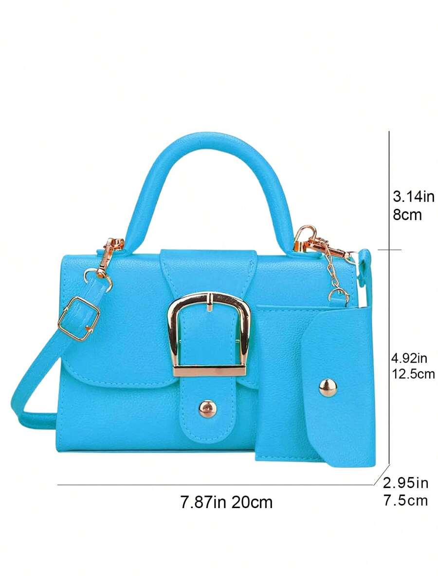 Women's Exquisite Buckle Square Bag Fashion Shoulder Bag Casual Handheld Tote Bag Office Commuter Bag For Daily Use And Valentine's Gifts Giving