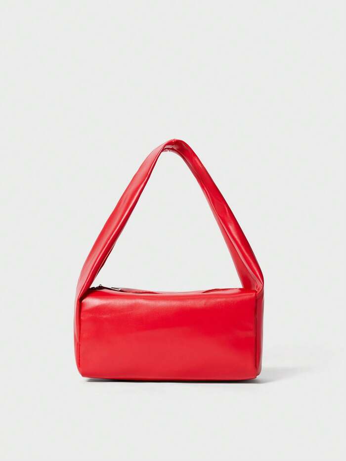 Mini Solid Color Tote Bag, Multi-Functional Casual Handbag